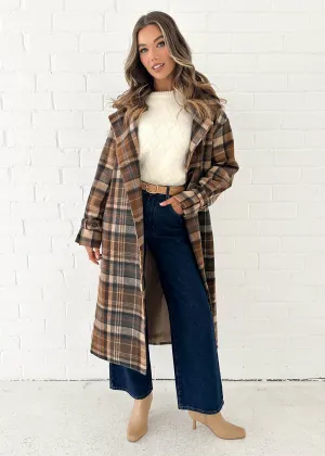 Ablo Coat - Brown Check