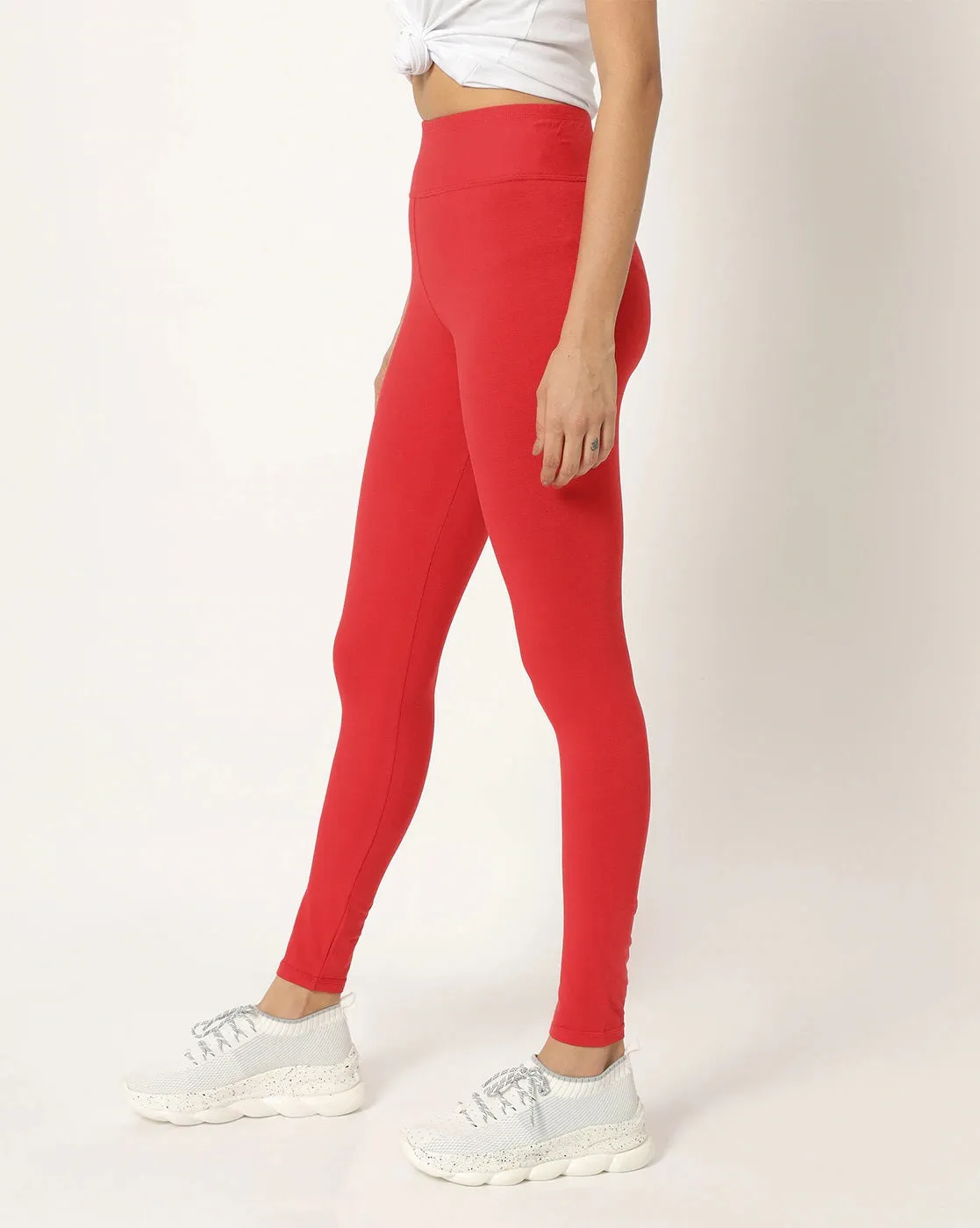 Adorna Active Leggings - Bloody Red