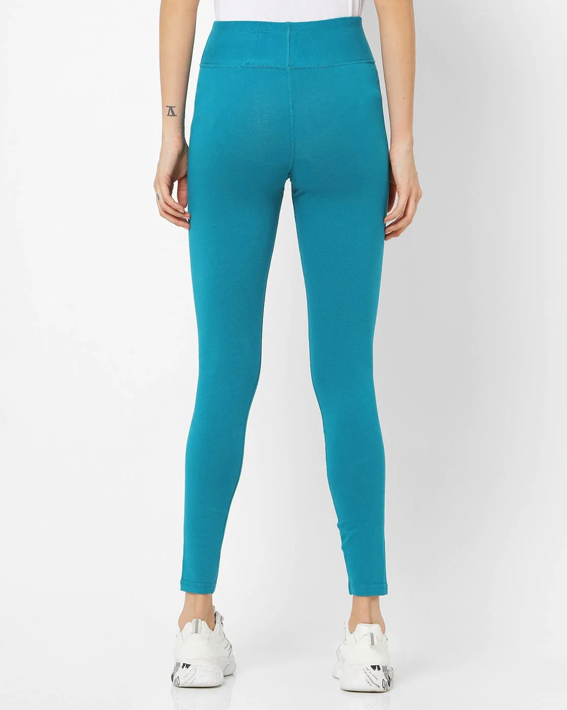 Adorna Active Leggings - Teal Green