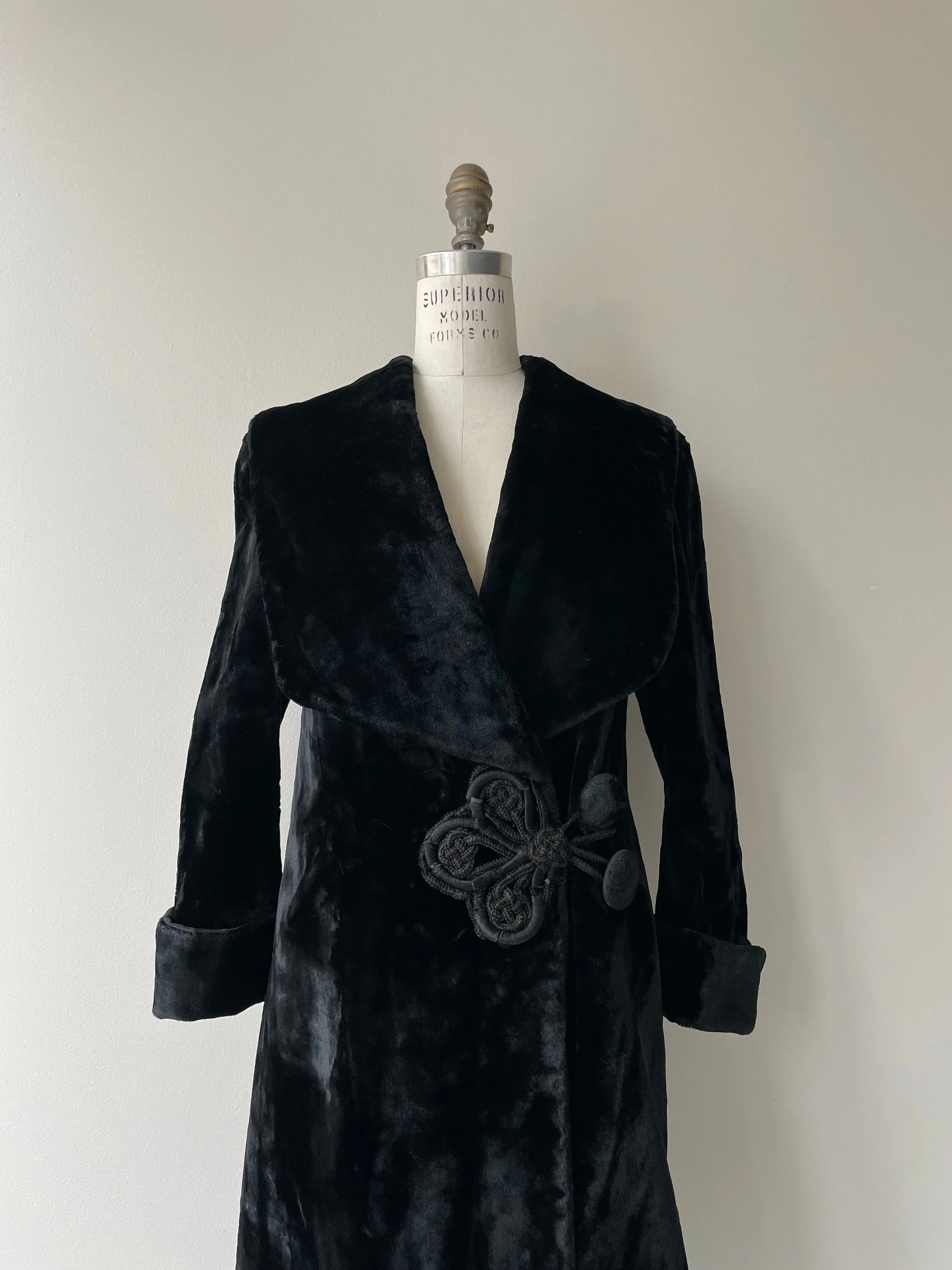 Antique Edwardian Velvet Coat