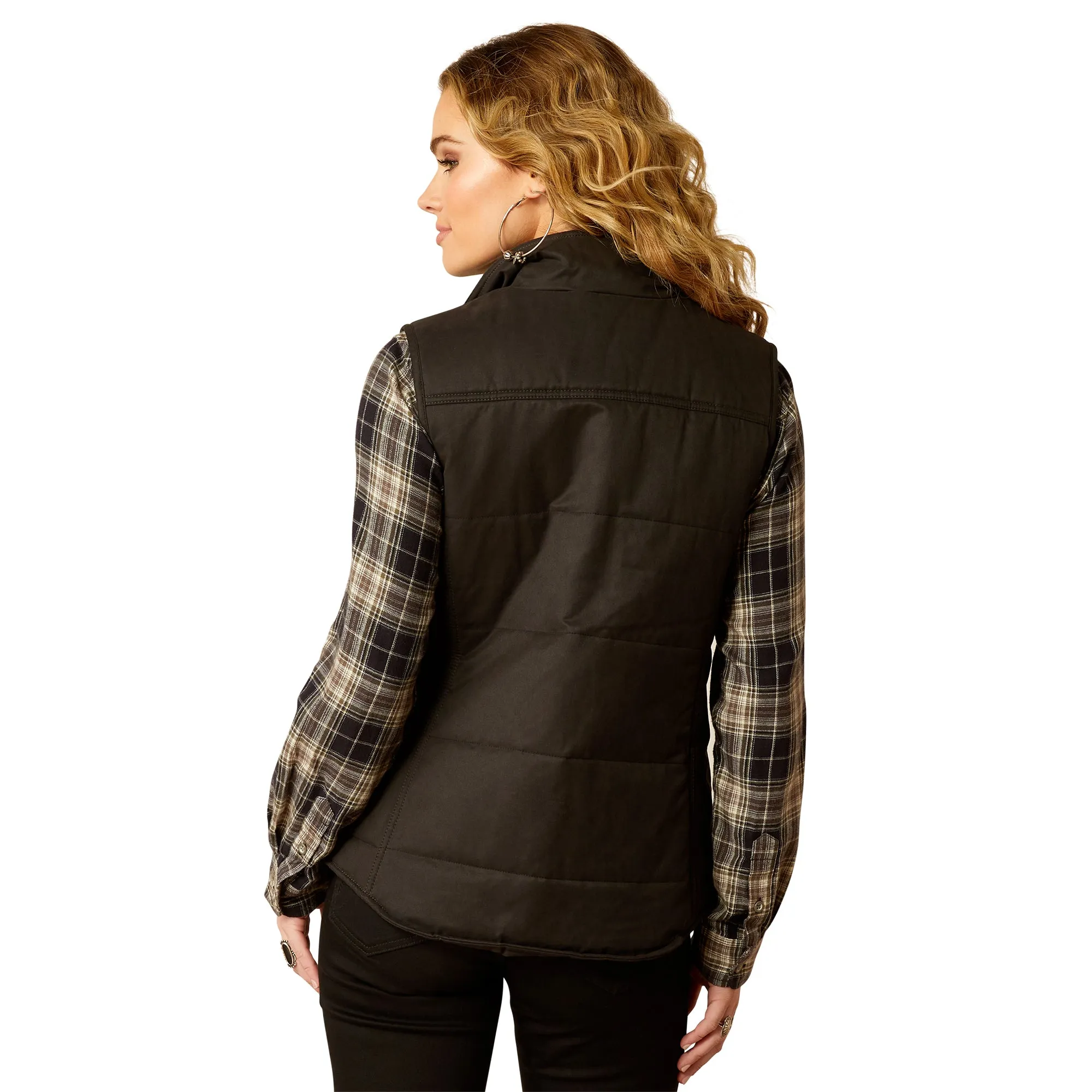 Ariat Ladies Grizzly Black Quilted Vest 10052044