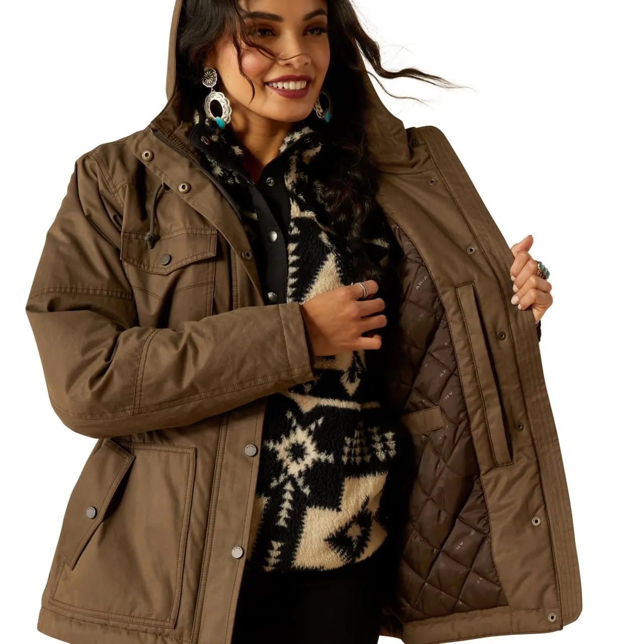 Ariat Women's Grizzly 2.0 Parka, Banyan Bark