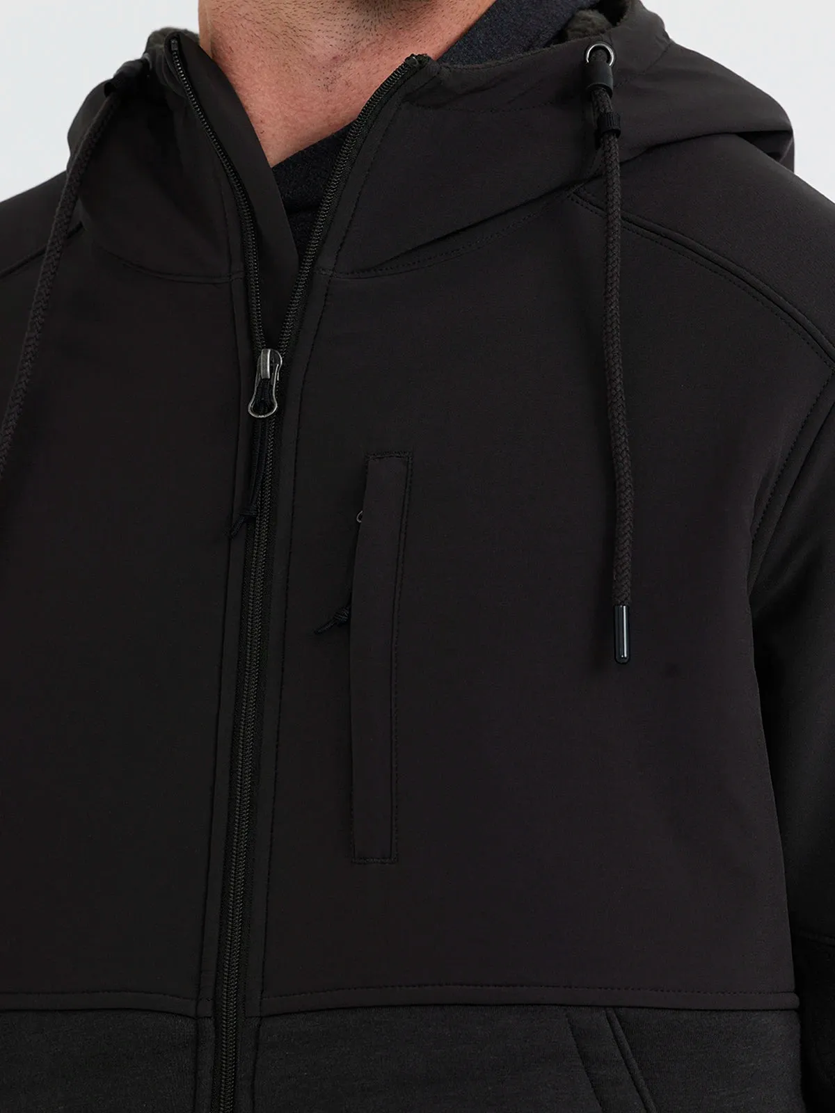 Bamboo Sherpa-Lined Elements Jacket - Onyx