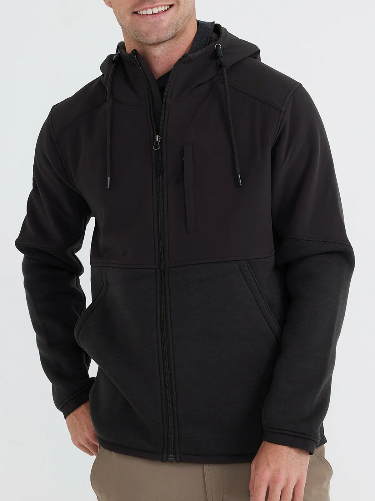 Bamboo Sherpa-Lined Elements Jacket - Onyx