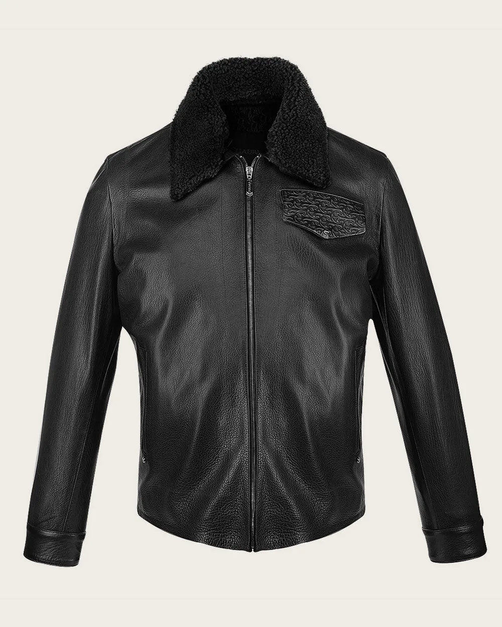 Black engraved jacket