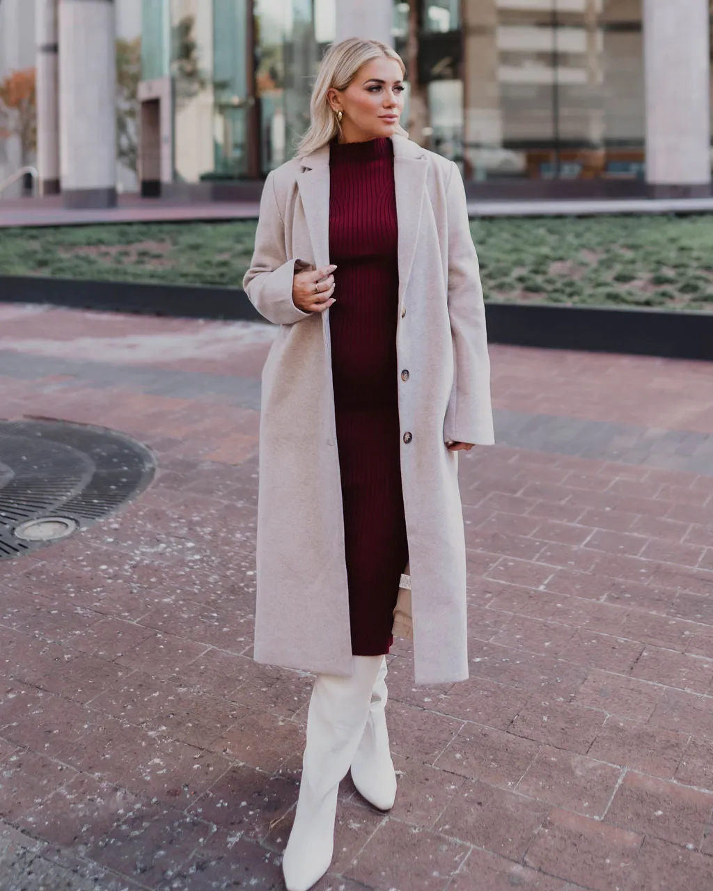 Breezy City Fall Pocketed Coat