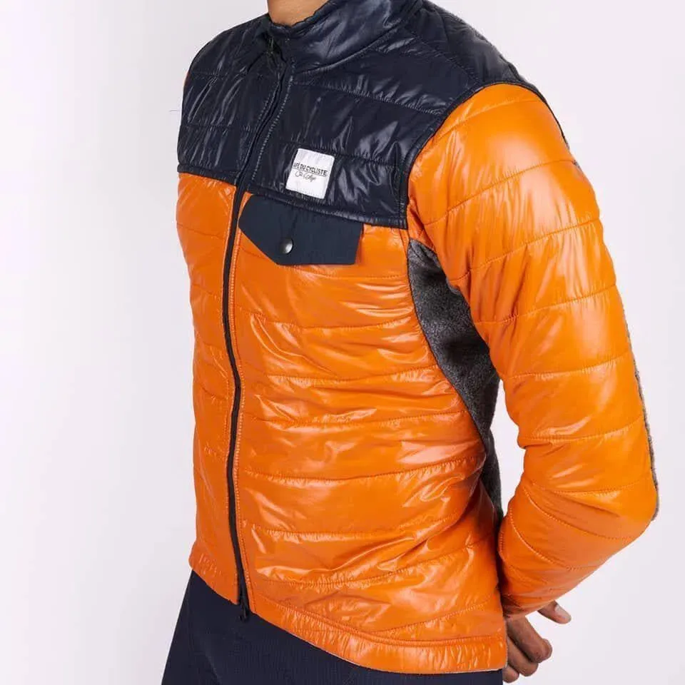 CAFE DU CYCLISTE Albertine Thermal Jacket - Orange/Navy