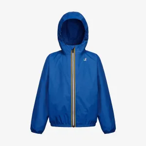 Claude - Kids Packable Full Zip Rain Jacket in Blue Royal Marine