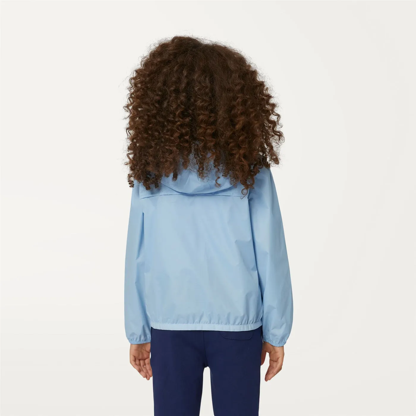 Claude - Kids Packable Full Zip Waterproof Rain Jacket in Azure Light Marine