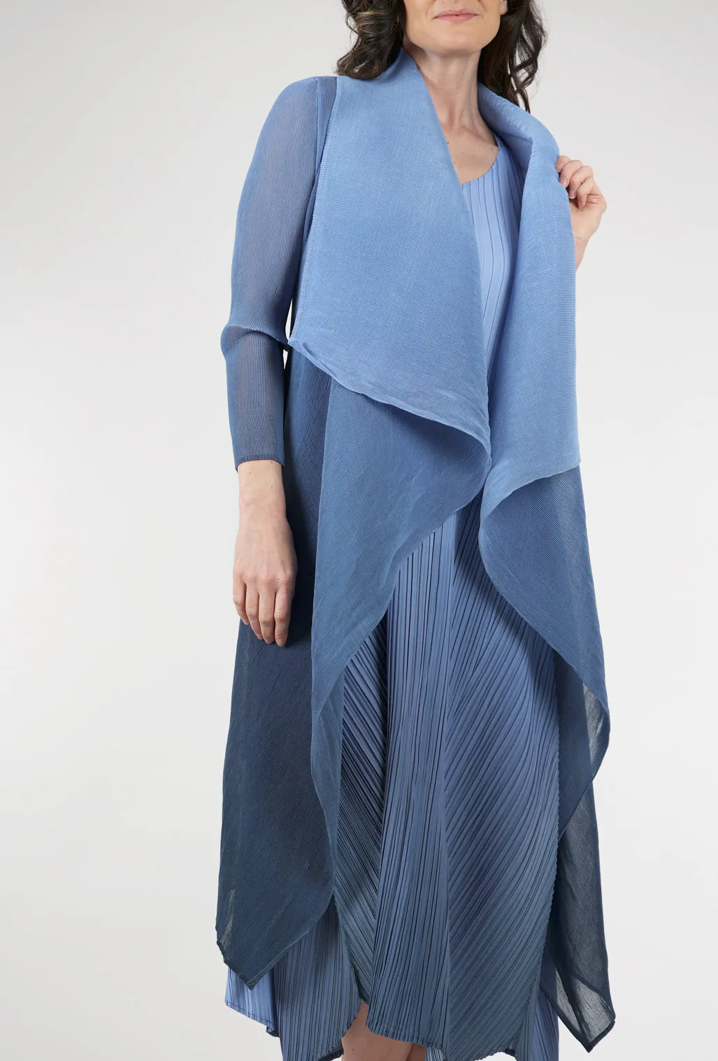 Collare Coat, Indigo