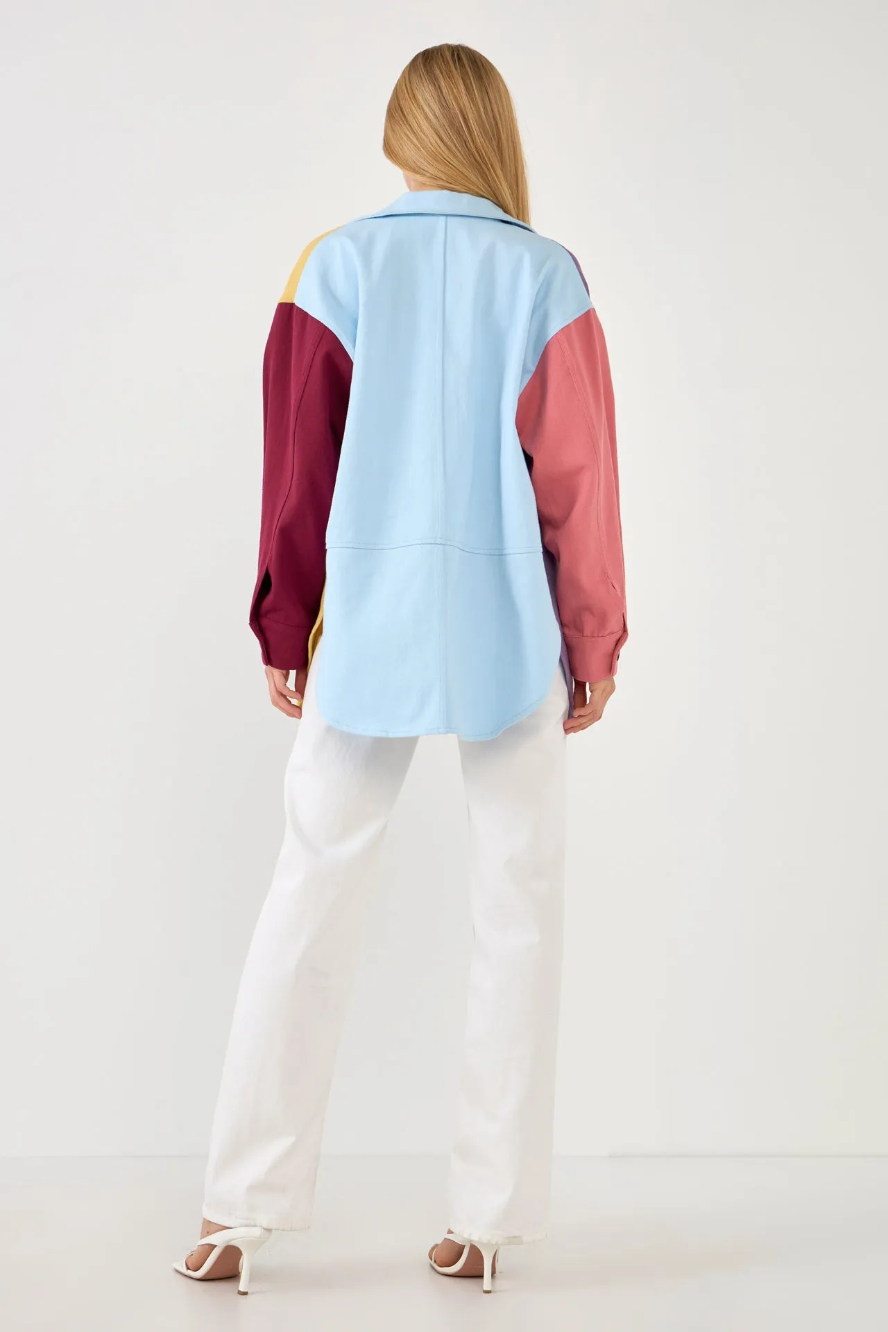 Color Block Shirts Jacket