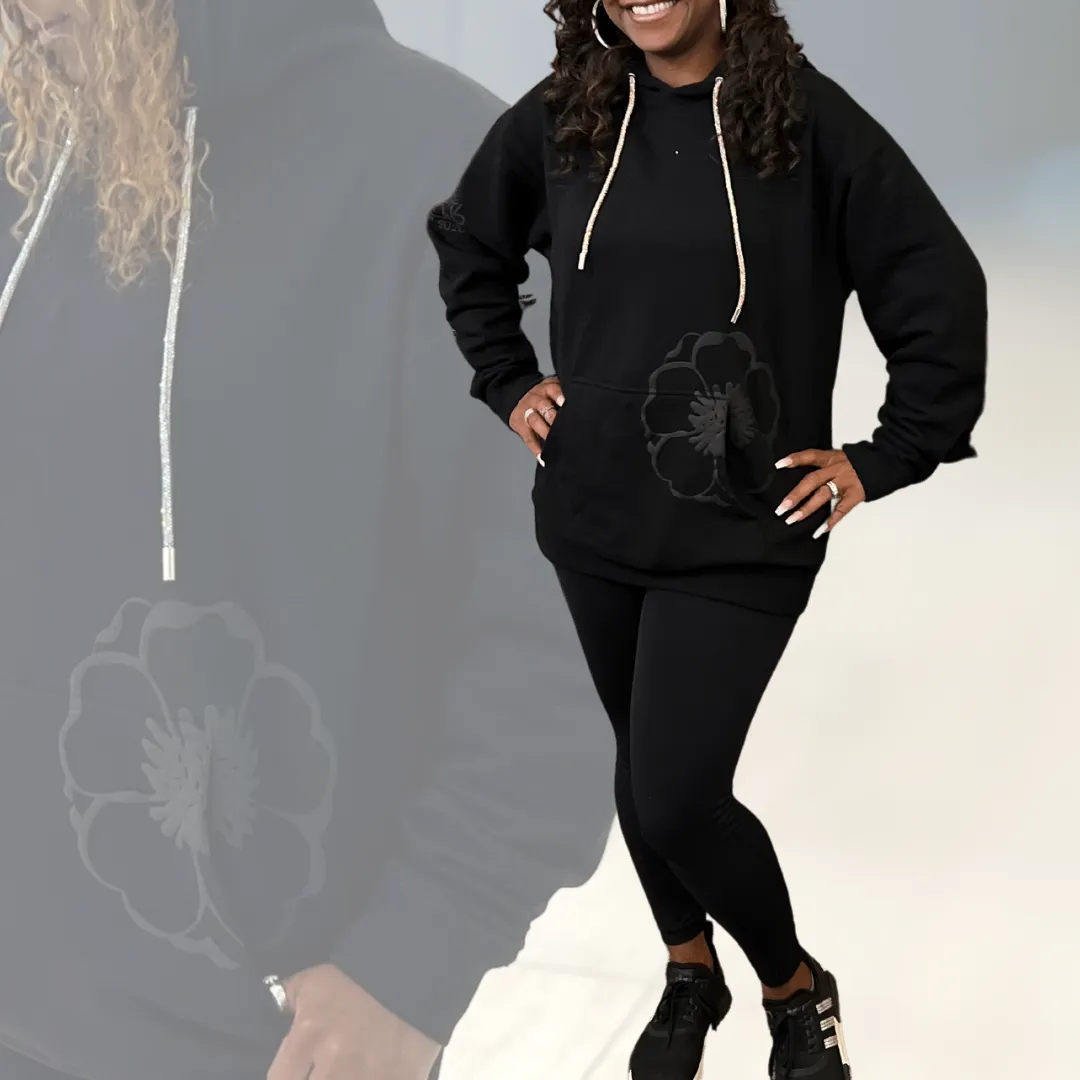 Cooki Bloom Rhinestone Rope Hoodie