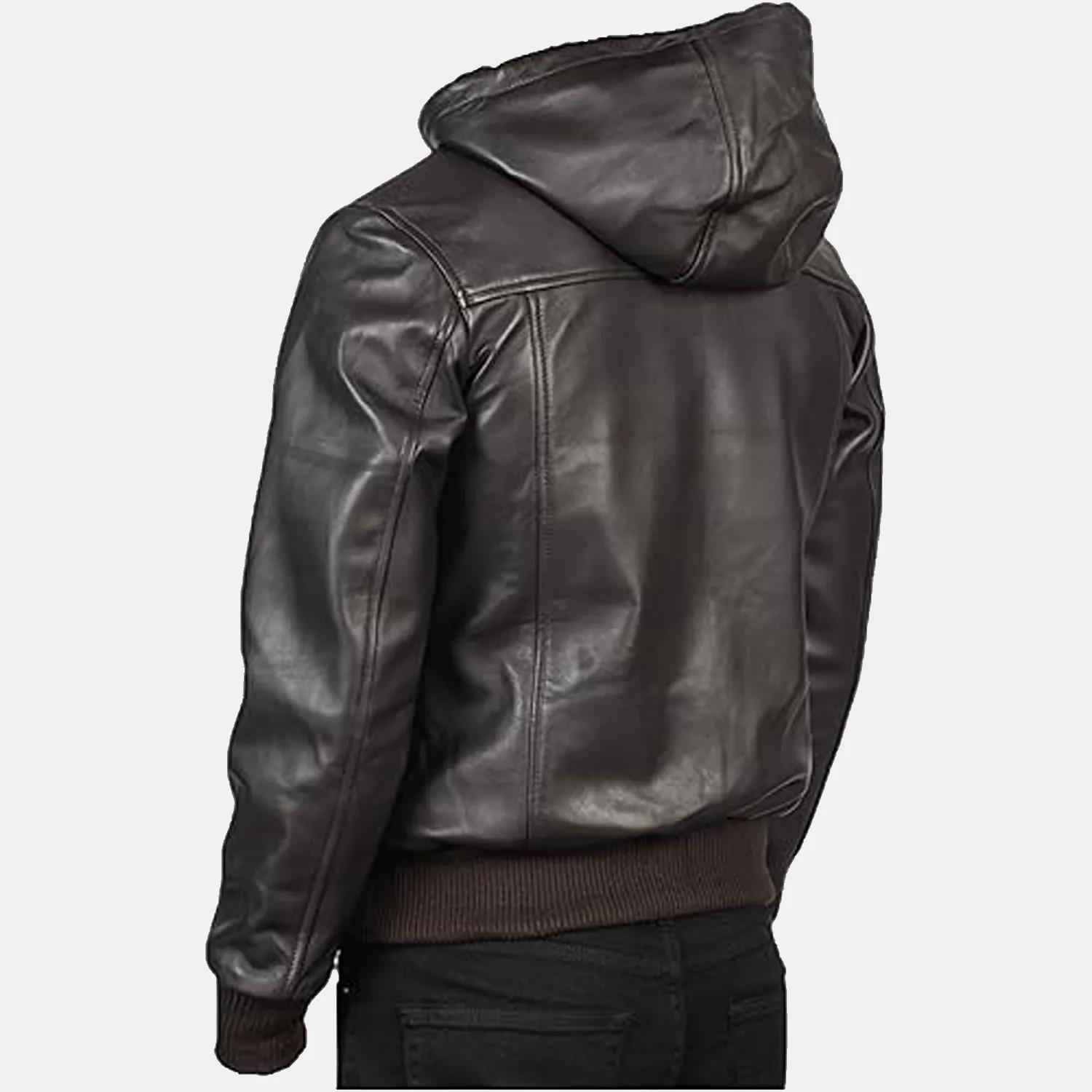 Cozy Leather Jacket | Hooded Leather Jacket