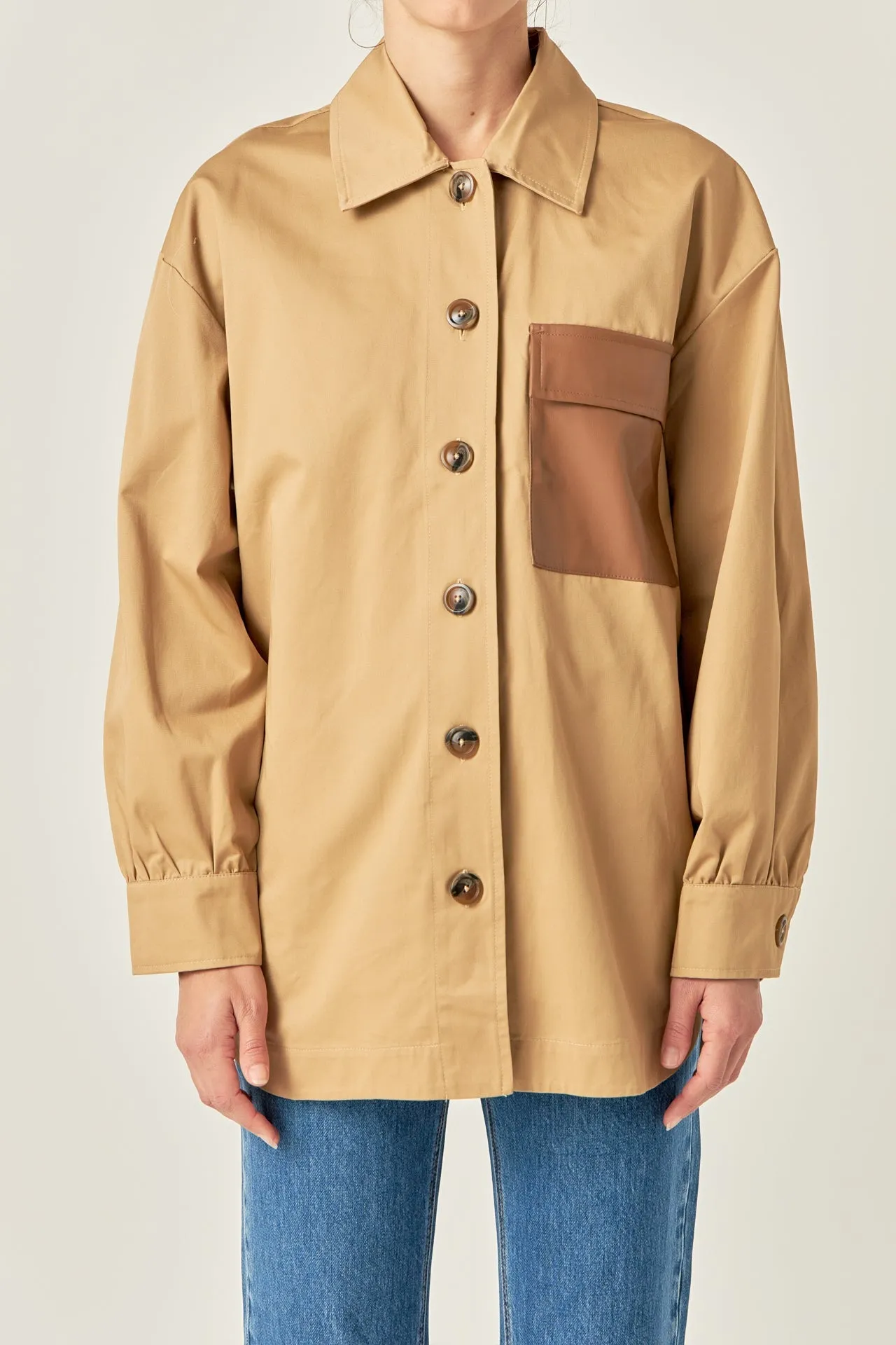 English Factory - Cotton Twill Shirt Jacket