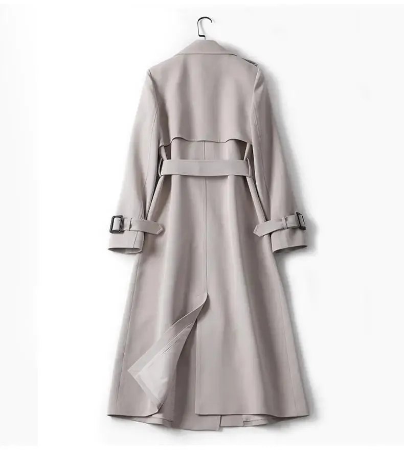 Fashion woman trench coat for women Double breasted lapel Winter long coat for women autumn belt  New outerwear