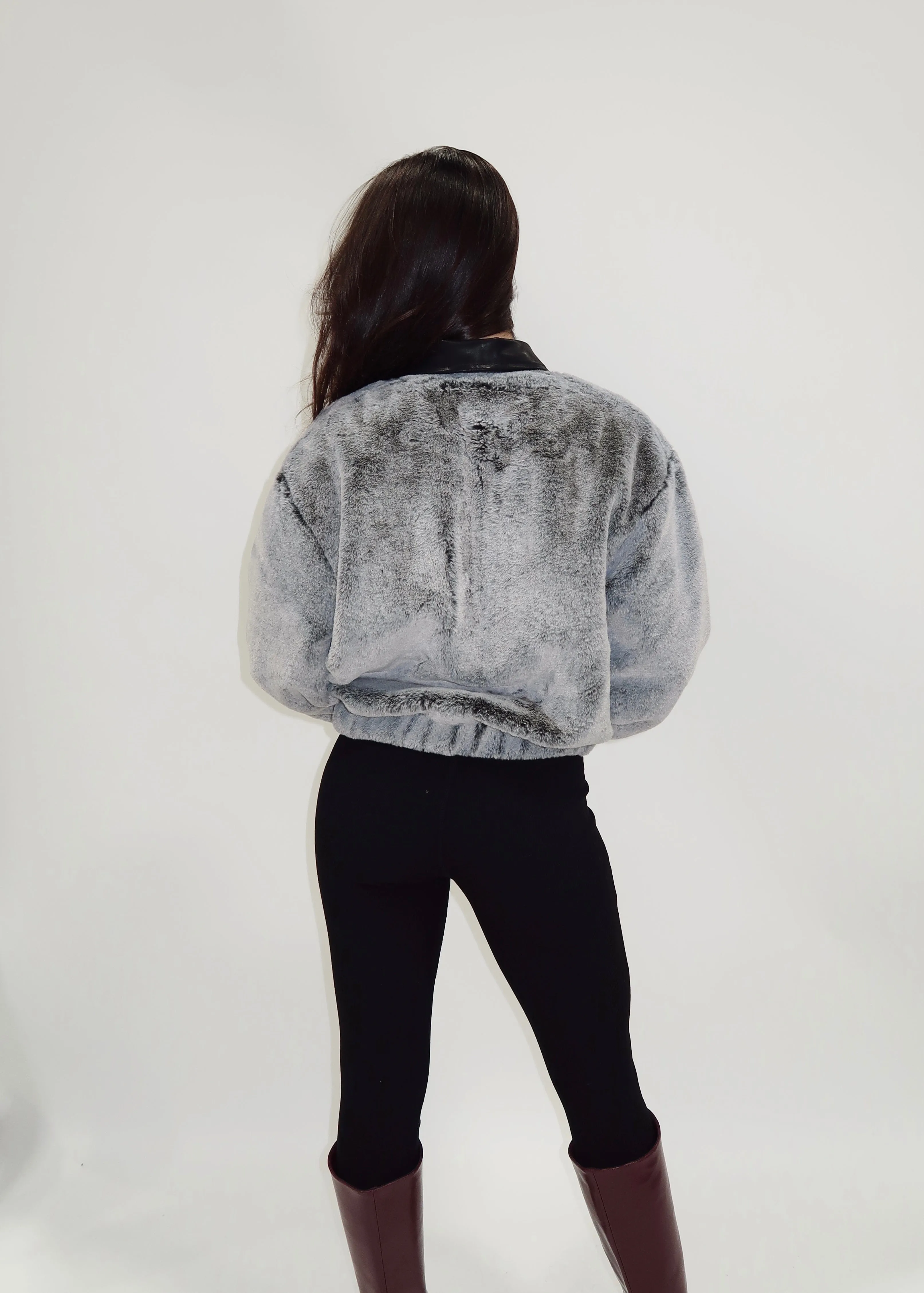 Faux Fur Bomber Jacket