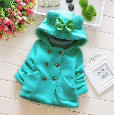 Girls warm coat winter jacket clothes for Newborn girl baby