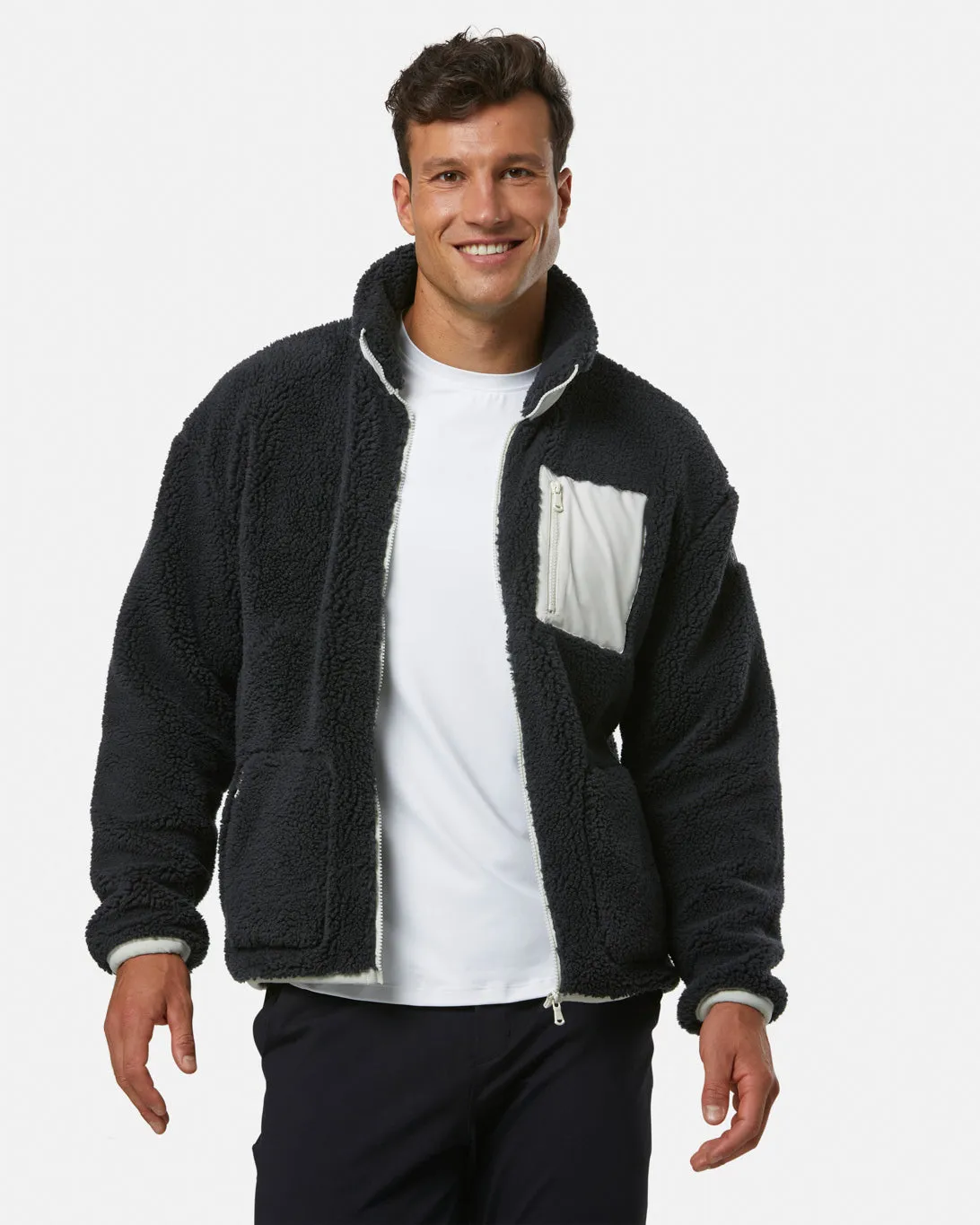 Industry Fleece Jacket in Midnight Grey