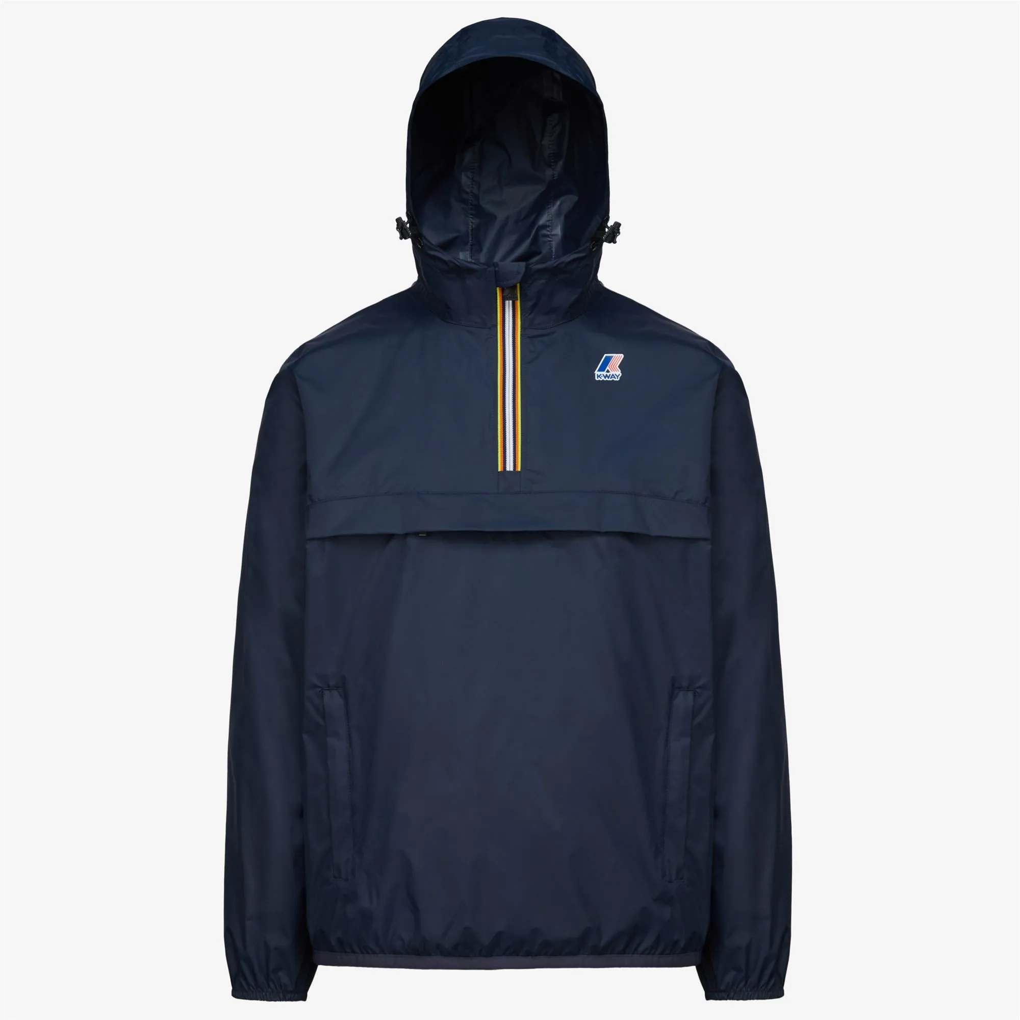 Leon - Packable Quarter Zip Rain Jacket in Blue Depht