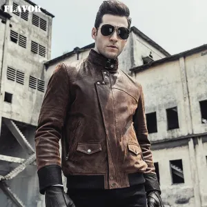 Men's Leather Motorcycle Jacket