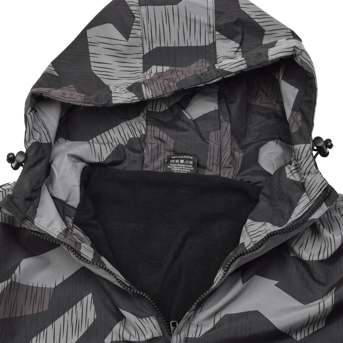 MIL-TEC Anorak jacket splinter night camouflage windproof hooded warm sportswear