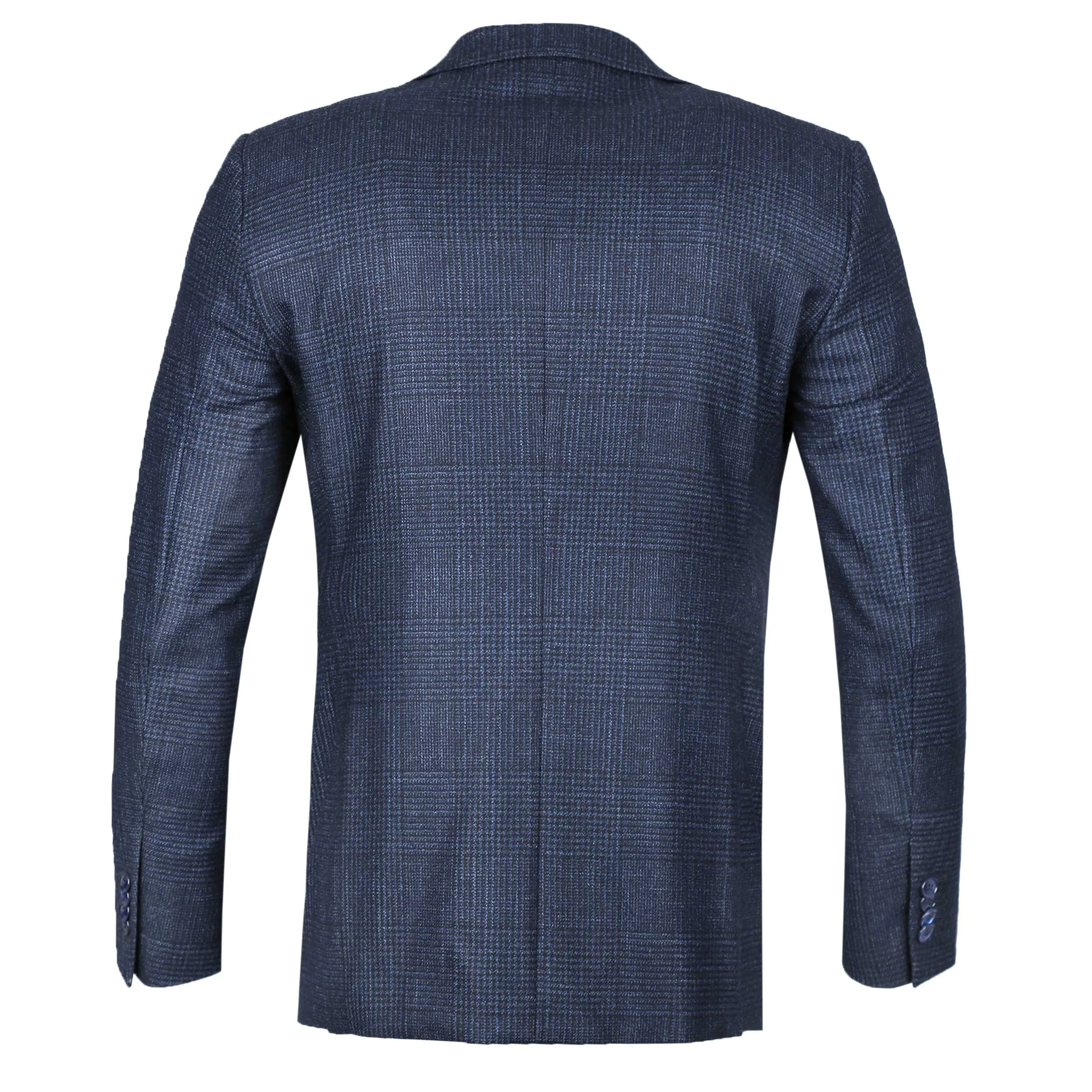 Norton Barrie Jacket Navy Check Lora Piana 8848