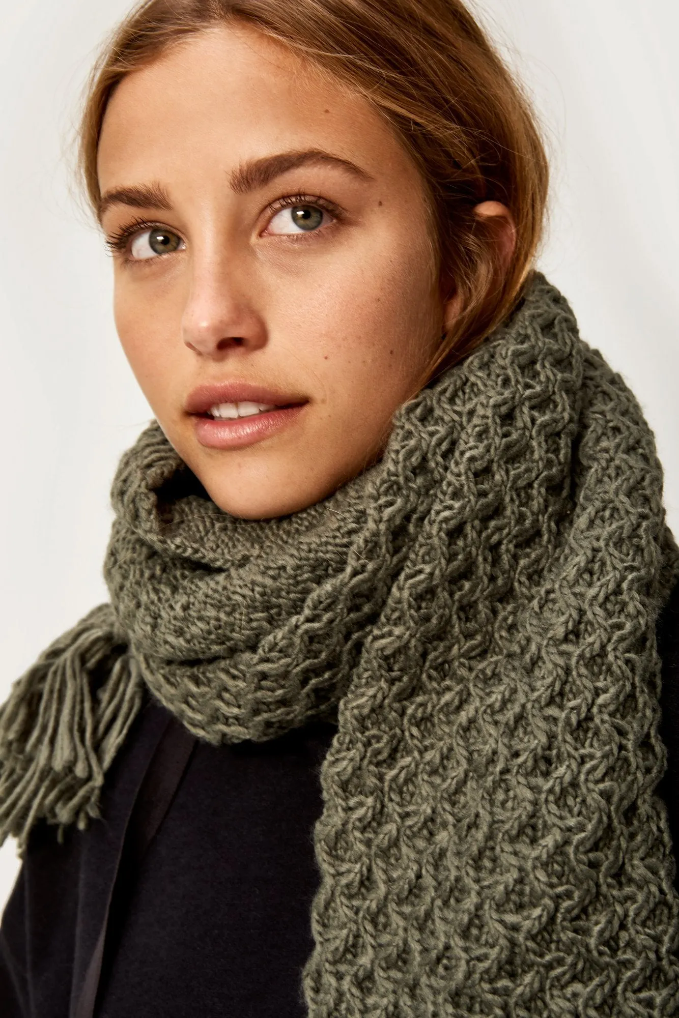 POP CORN KNITWEAR SCARF