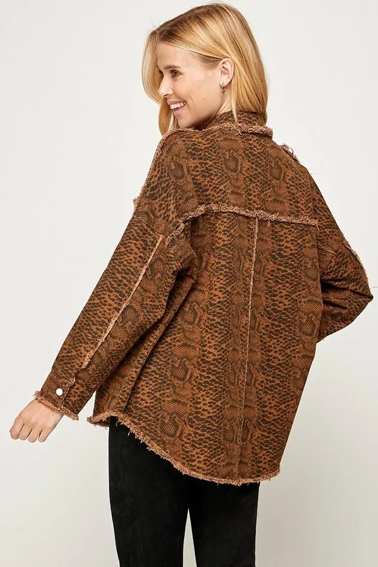 Print Denin Jacket