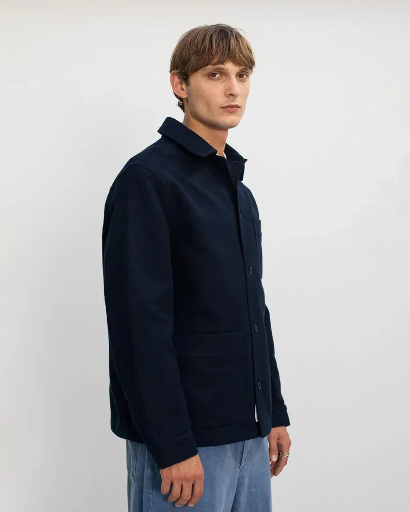 ROTHOLZ Moleskin overjacket soft navy unisex / men