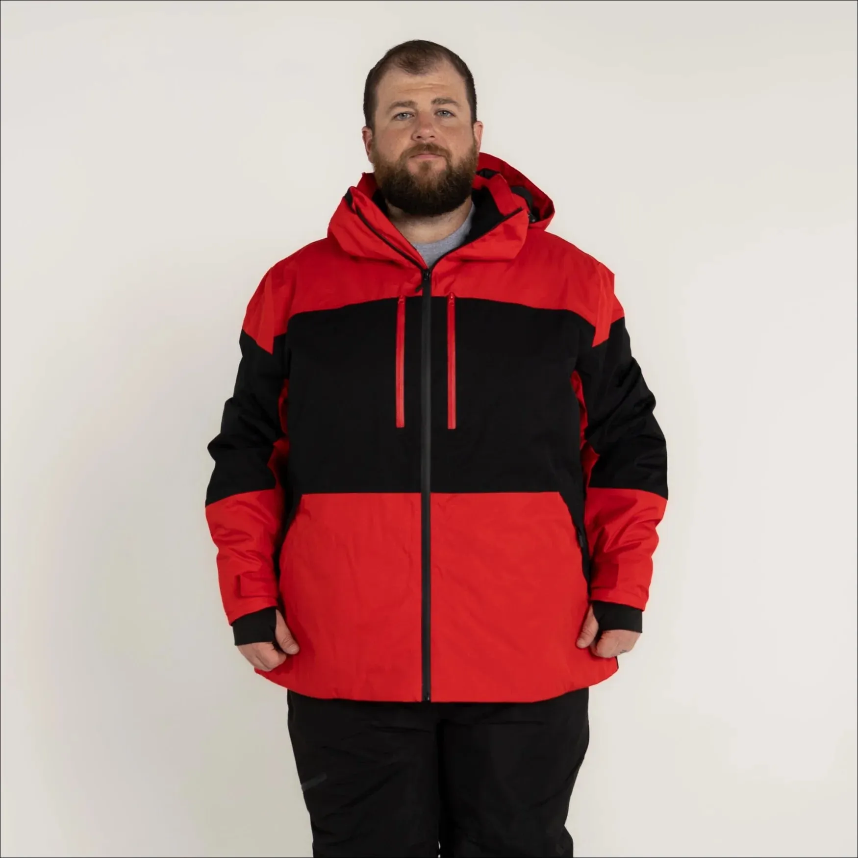 Snow Country Outerwear Mens Big 2XL-7XL Insulated Peak Winter Ski Jacket Snow Coat