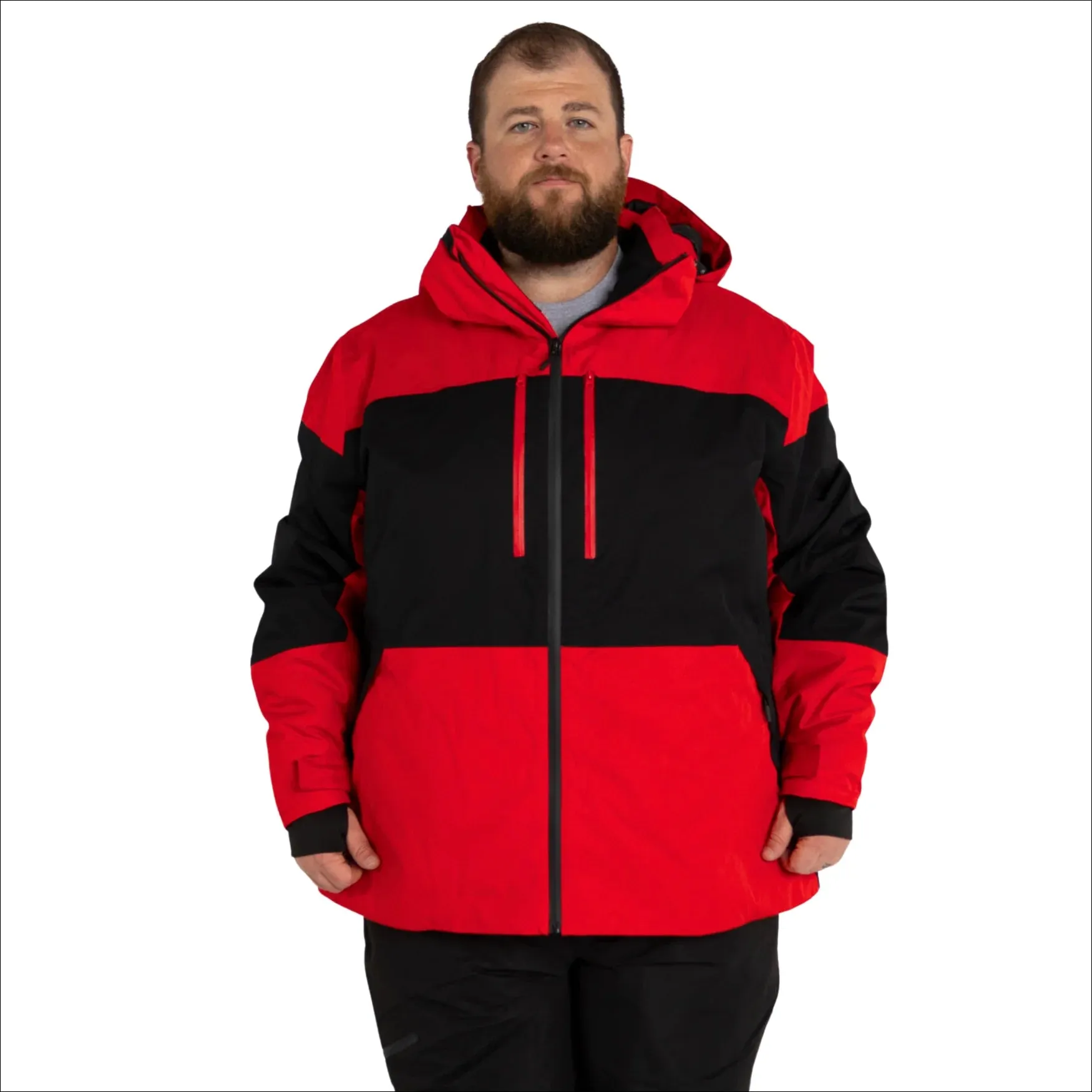 Snow Country Outerwear Mens Big 2XL-7XL Insulated Peak Winter Ski Jacket Snow Coat