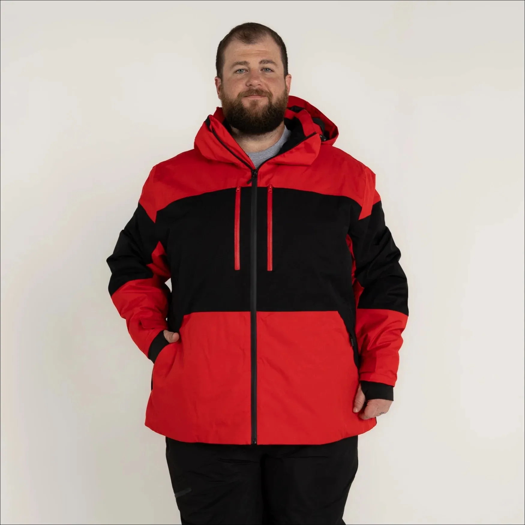 Snow Country Outerwear Mens Big 2XL-7XL Insulated Peak Winter Ski Jacket Snow Coat