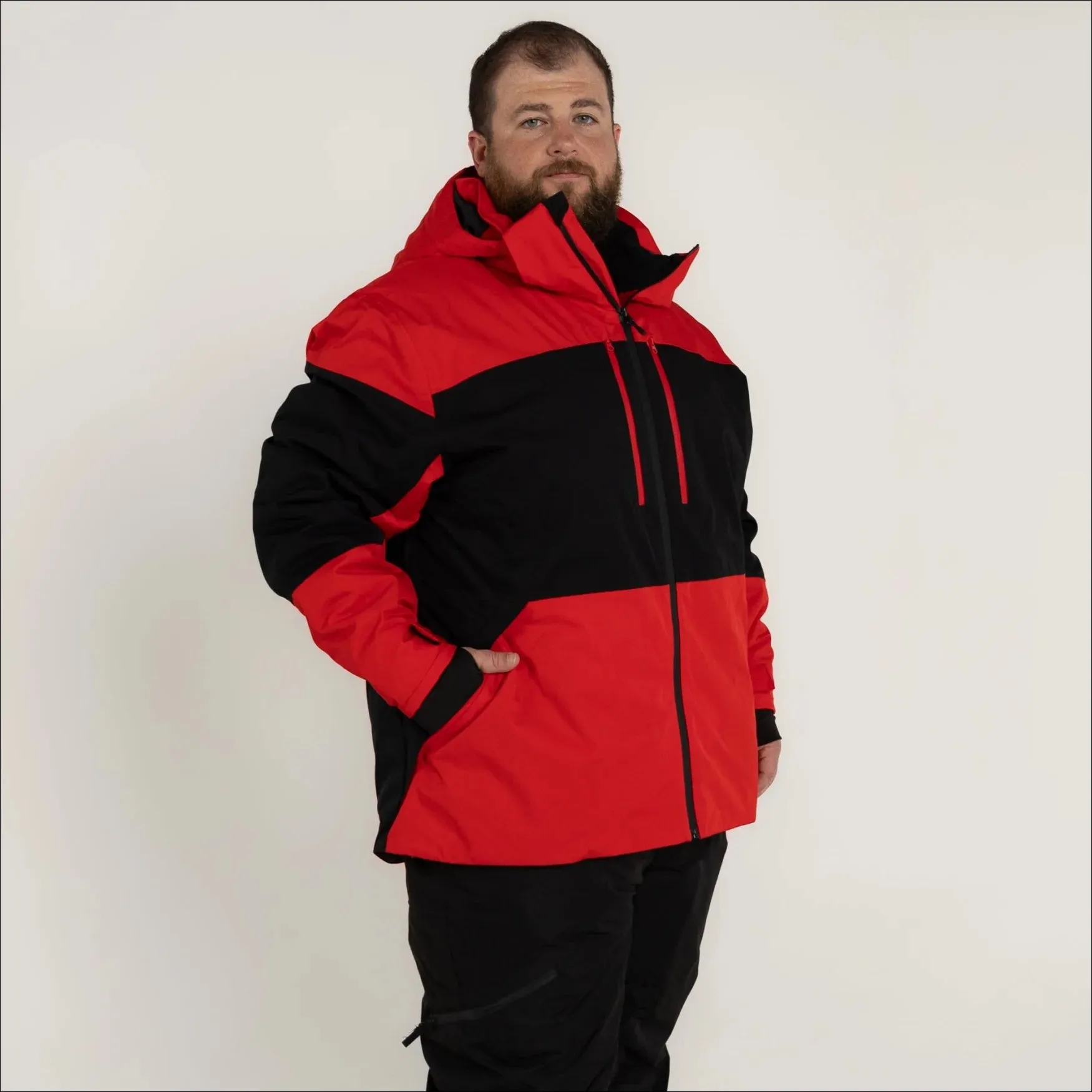 Snow Country Outerwear Mens Big 2XL-7XL Insulated Peak Winter Ski Jacket Snow Coat