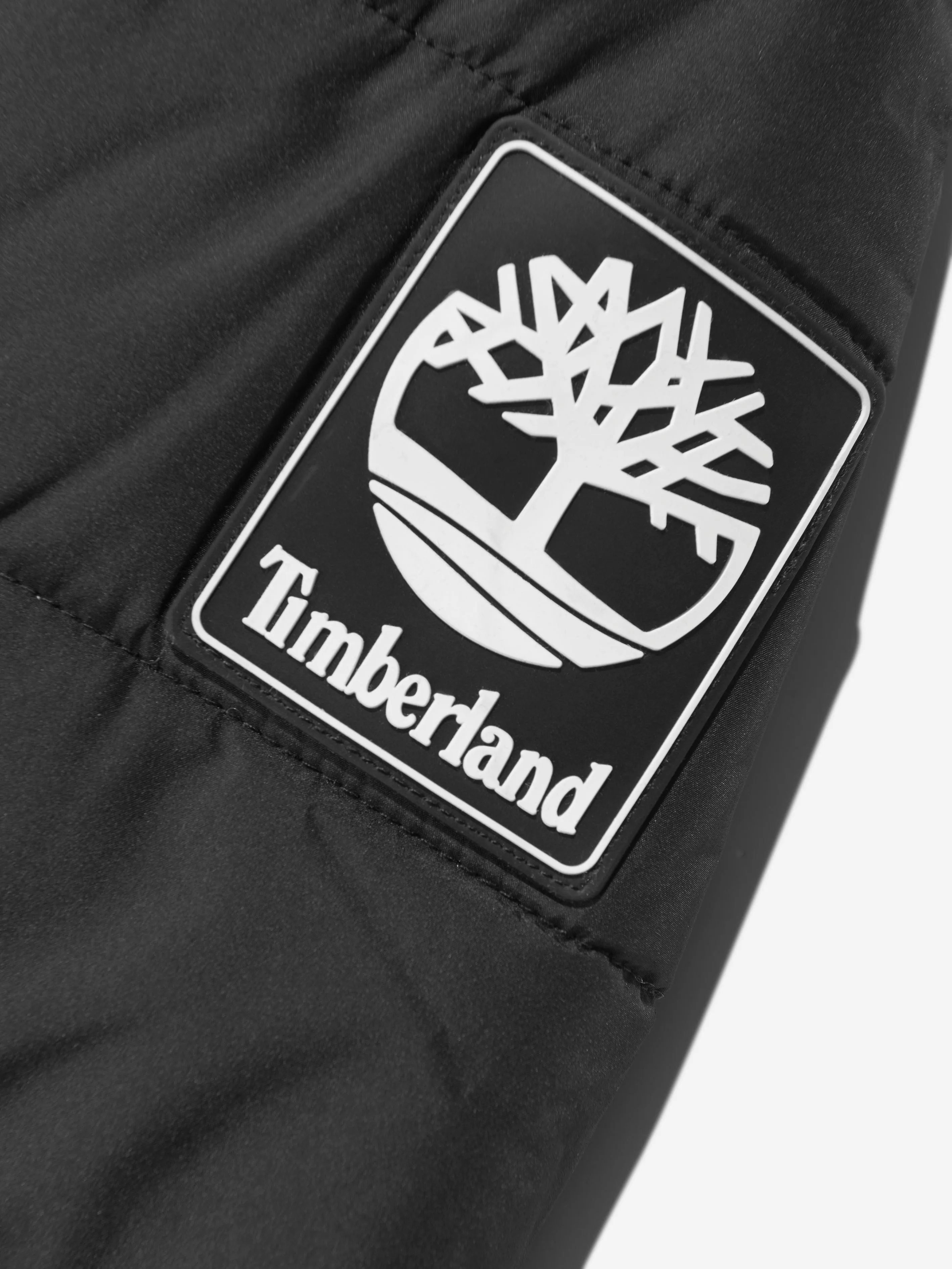 Timberland Boys Long Puffer Jacket in Black