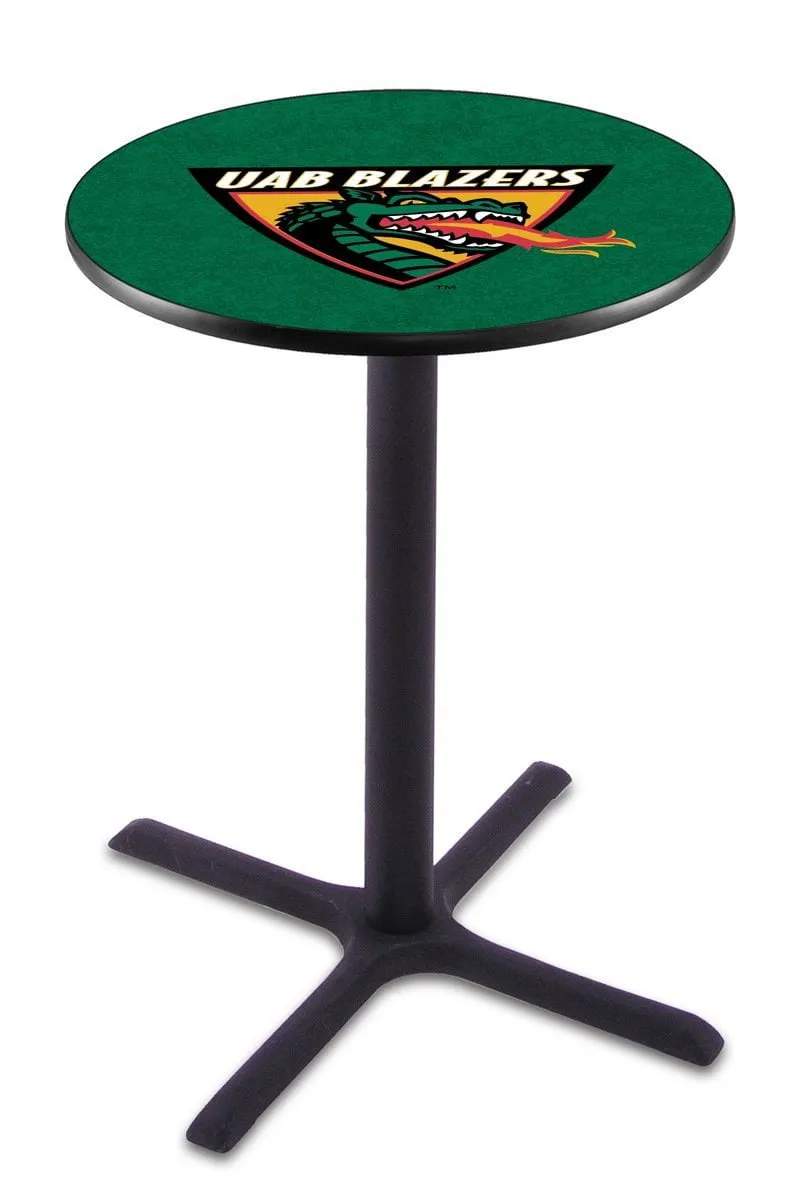 UAB Blazers Holland Bar Stool Co. Black Wrinkle Bar Pub Table