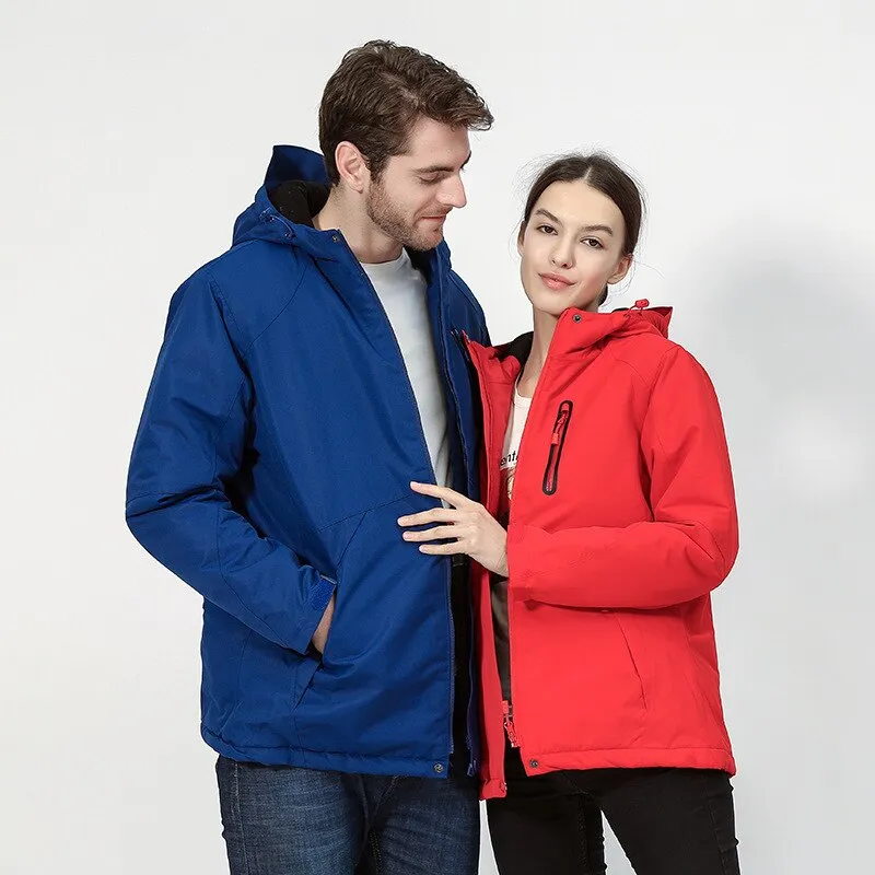 USB Heated Waterproof Jacket for Men Women