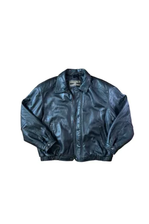 Vintage Members Only Leather Bomber