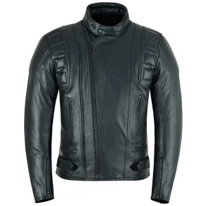 Warrior Gears® Mens Double Zipper Nappa Cowhide Real Leather Motorcycle Jacket | Premium CE Armoured Bikers Jacket (Copy)