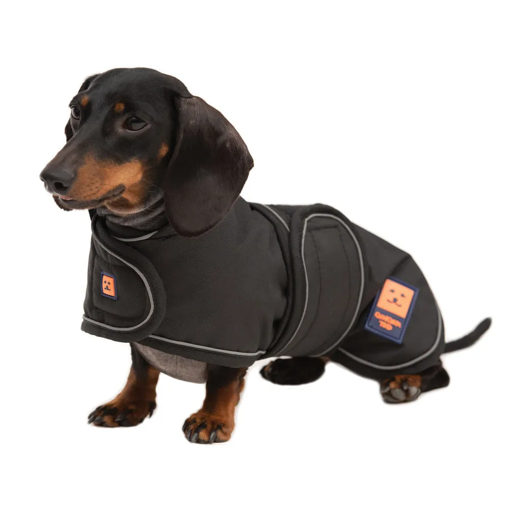 Waterproof Shower Dachshund Dog Coat with Warm Lining