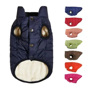 Winter Pup Warmer: Cozy Fleece Dog Jacket for Cold Weather Styling