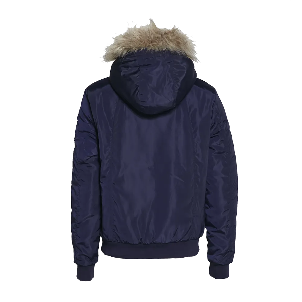 Women’s Padded Jacket With Faux Fur Trim