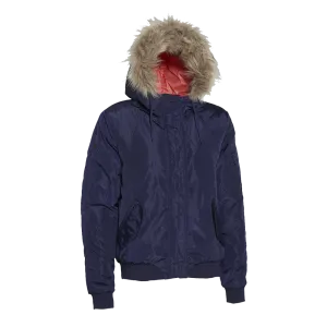 Women’s Padded Jacket With Faux Fur Trim