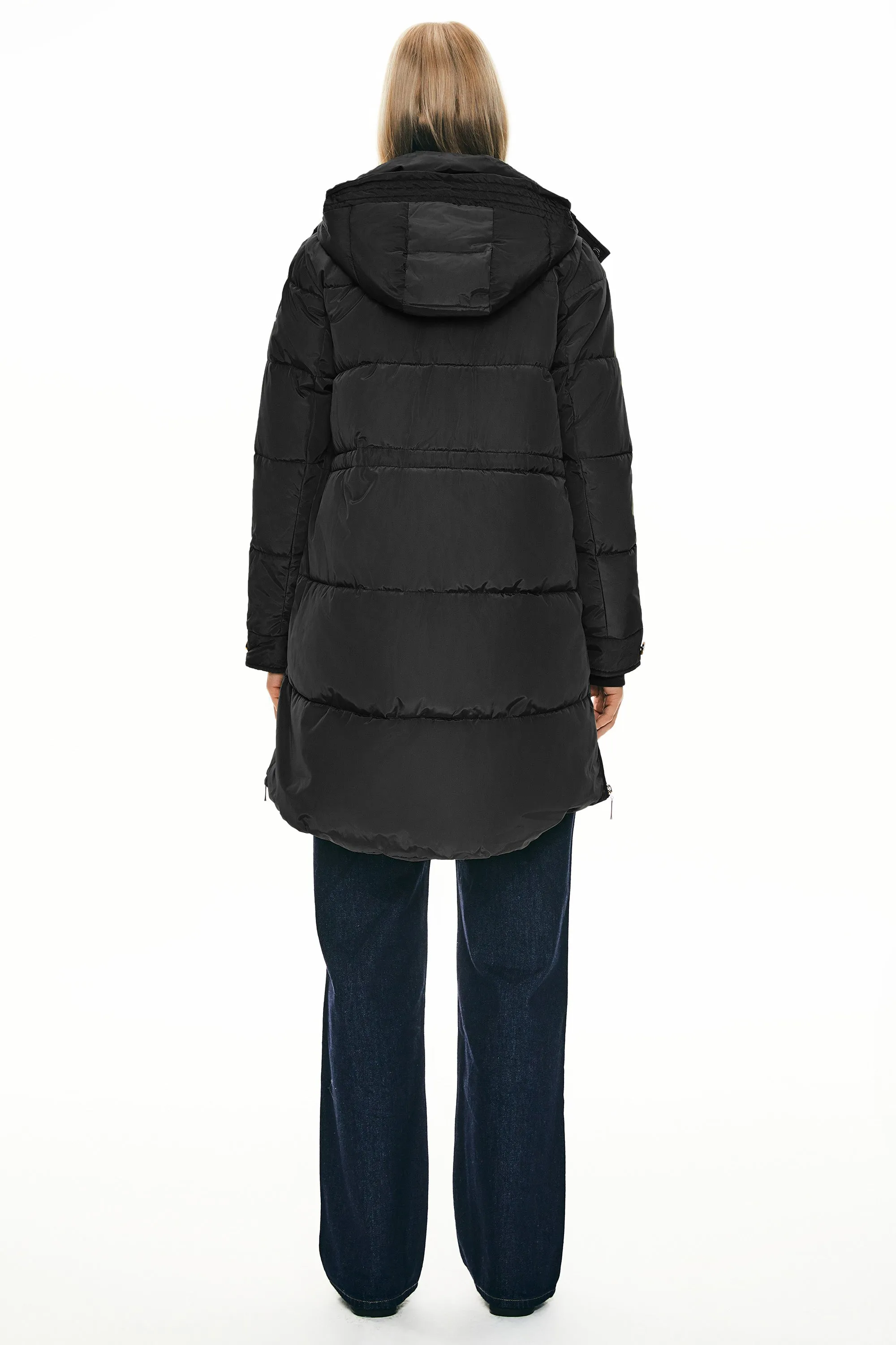 Zipper Winter Thickened Puffer Coat