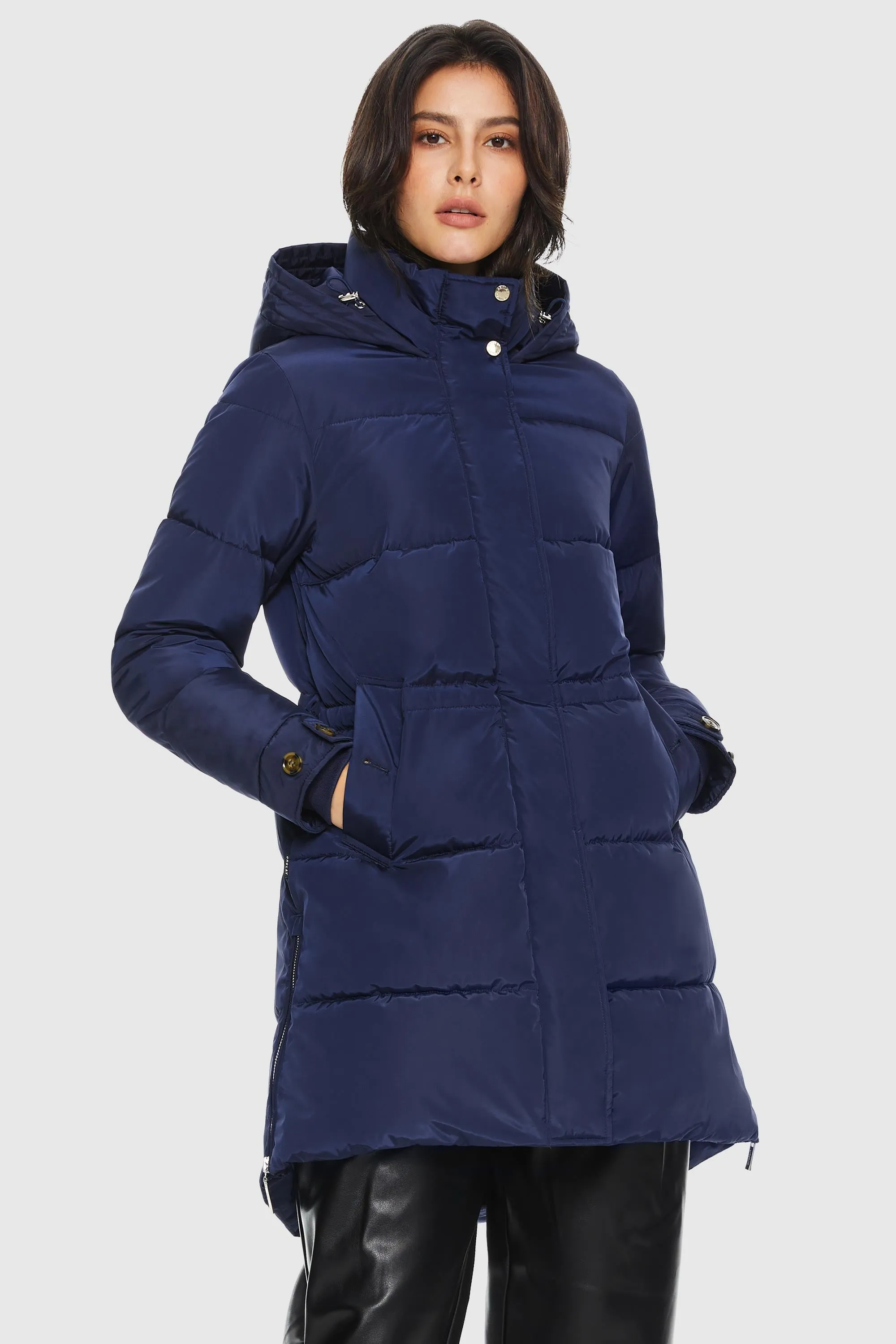 Zipper Winter Thickened Puffer Coat