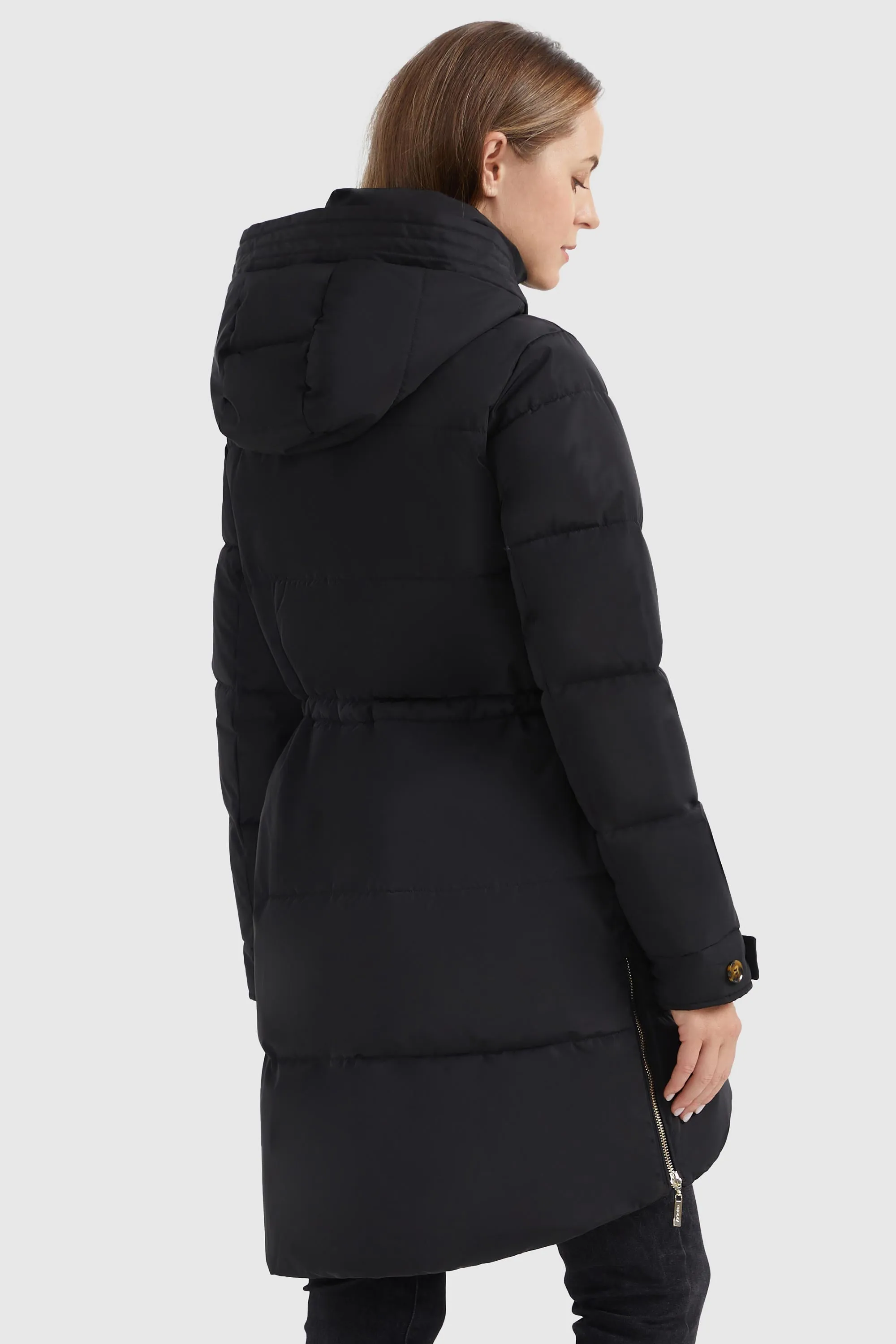 Zipper Winter Thickened Puffer Coat