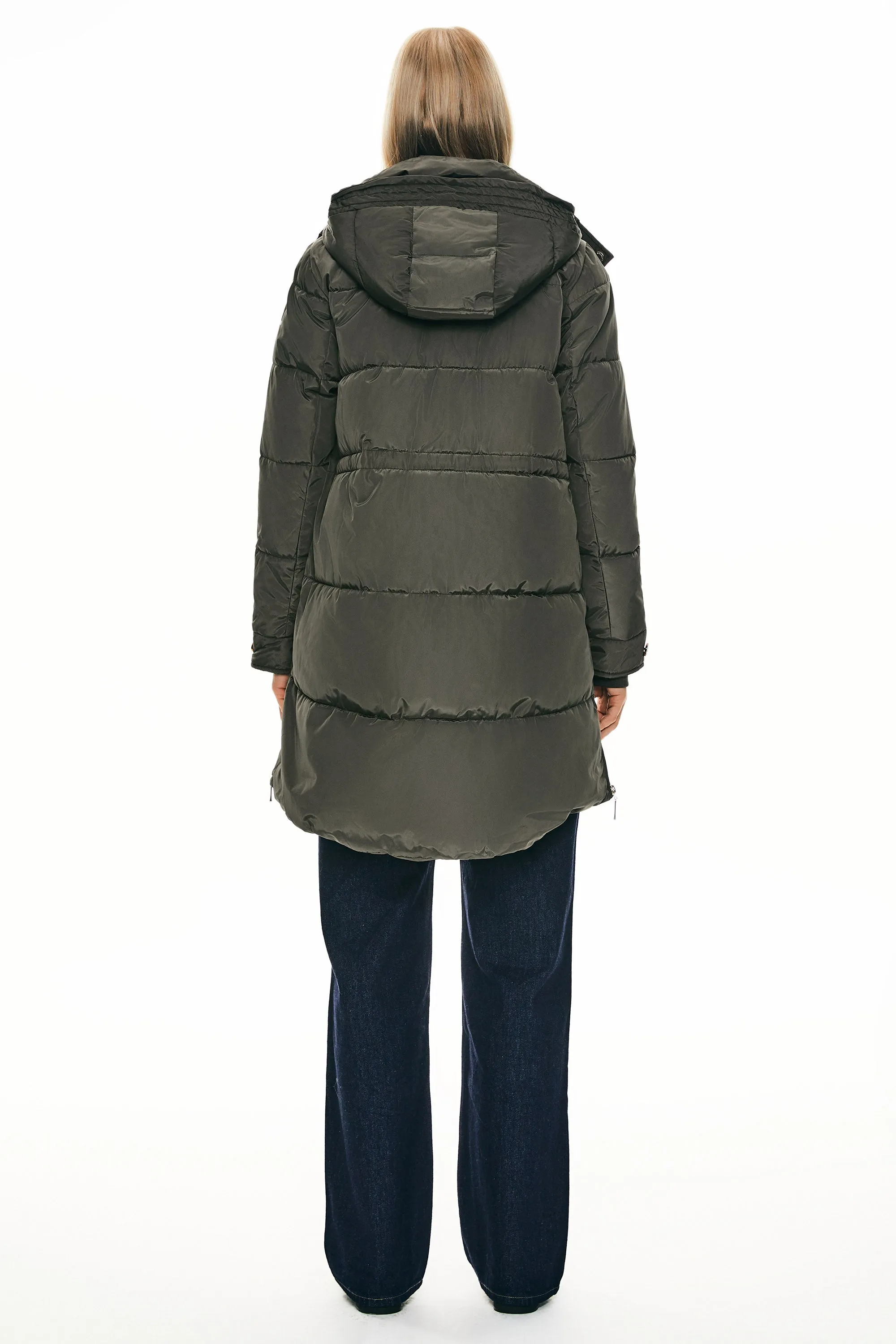 Zipper Winter Thickened Puffer Coat