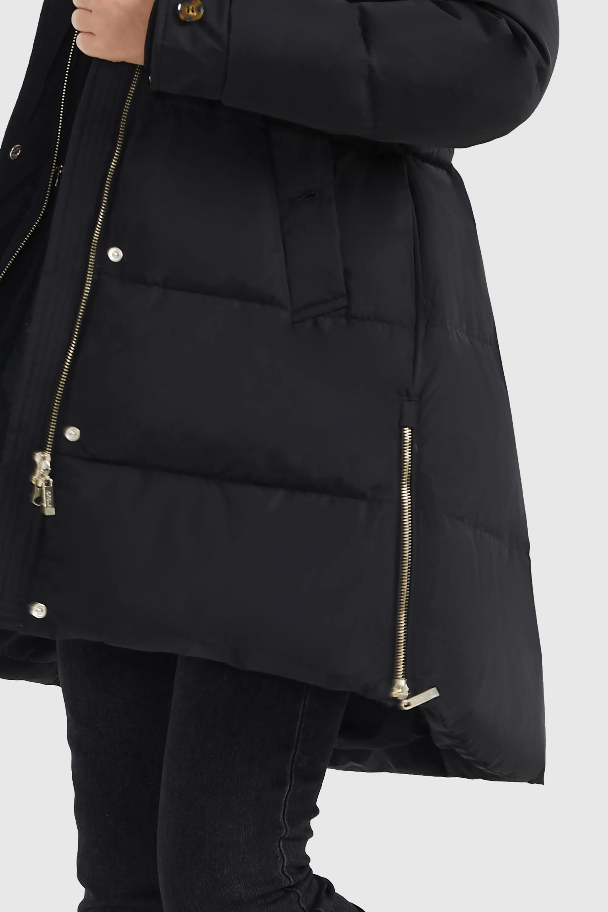 Zipper Winter Thickened Puffer Coat