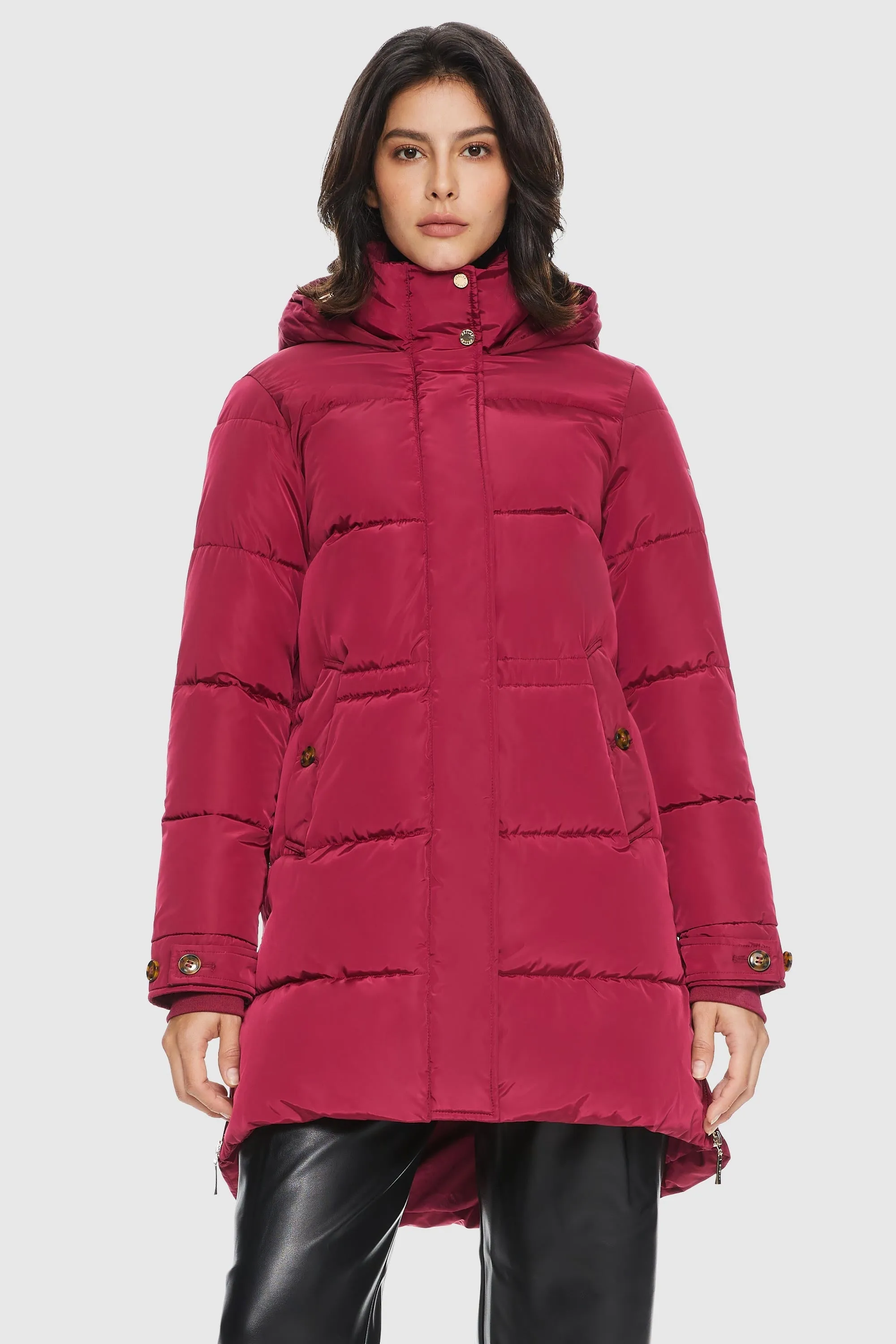 Zipper Winter Thickened Puffer Coat