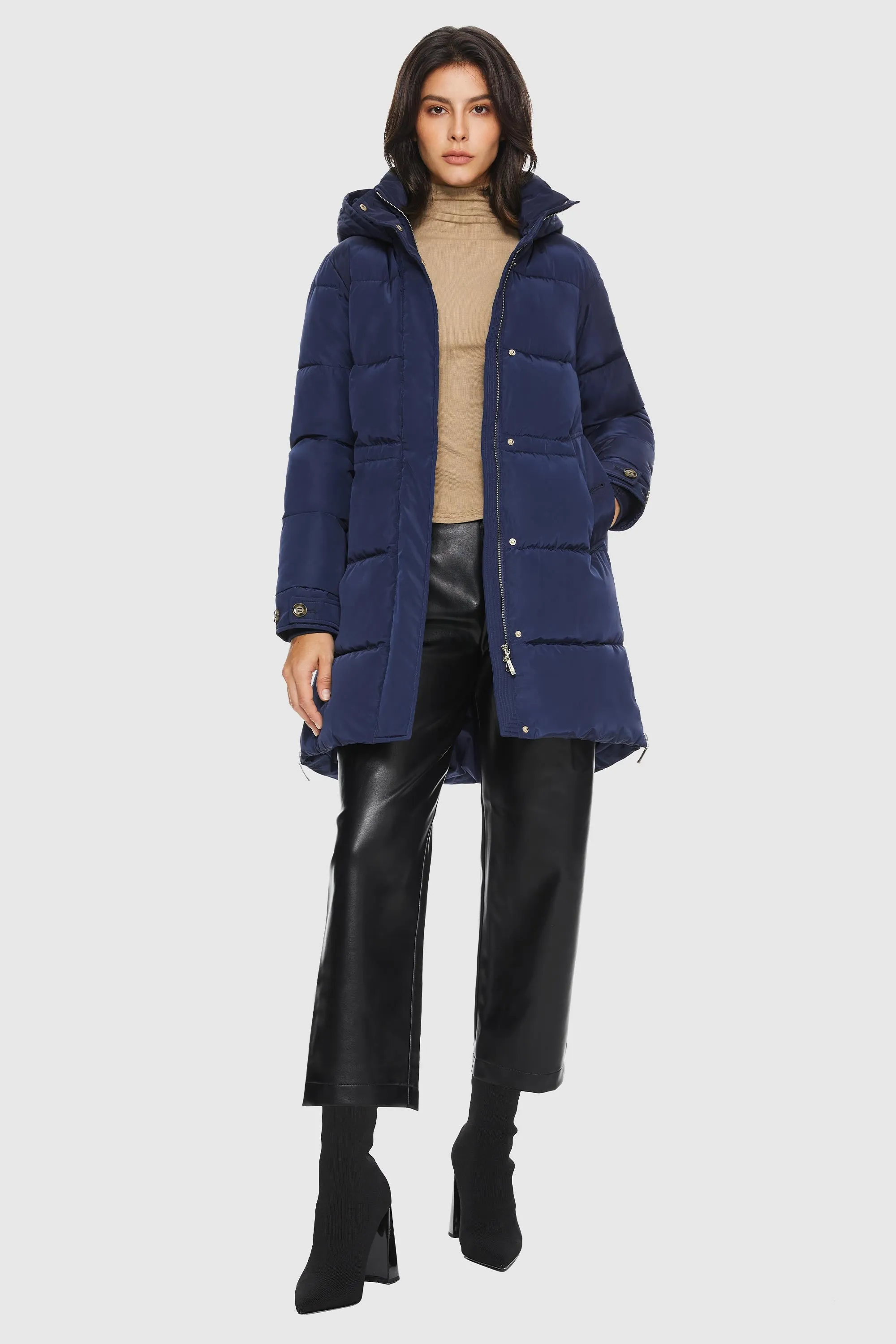 Zipper Winter Thickened Puffer Coat