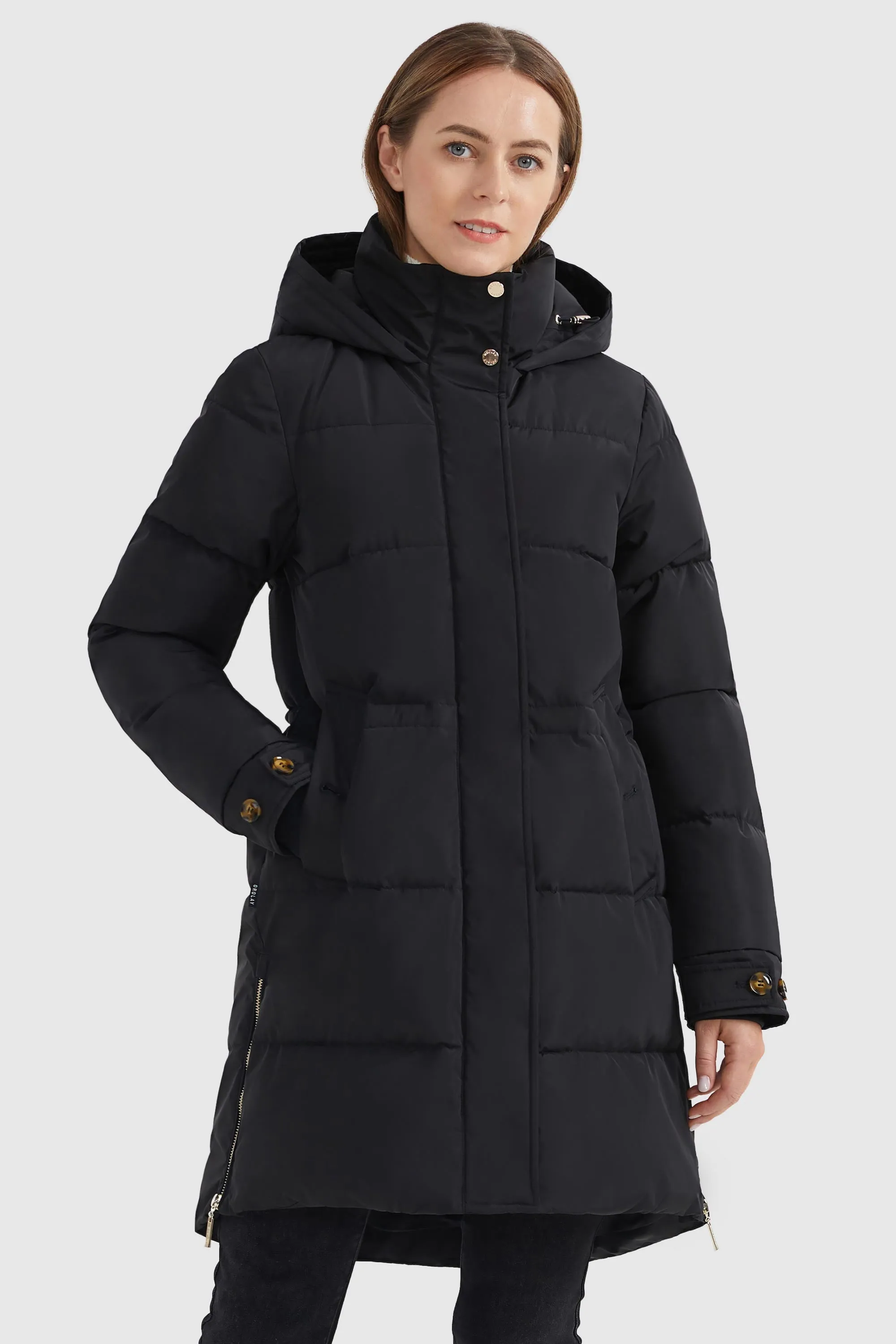 Zipper Winter Thickened Puffer Coat